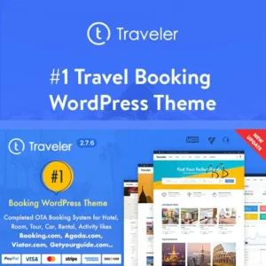 Traveler WP Theme - Travel Booking WordPress Theme Download